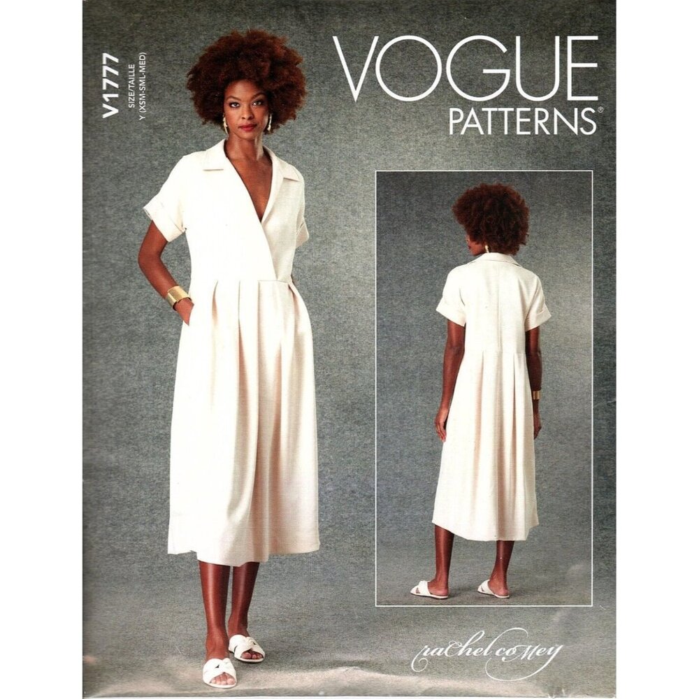 Vogue V1777 Misses XS to M Rachel Comey Midi Dress Uncut Sewing Pattern